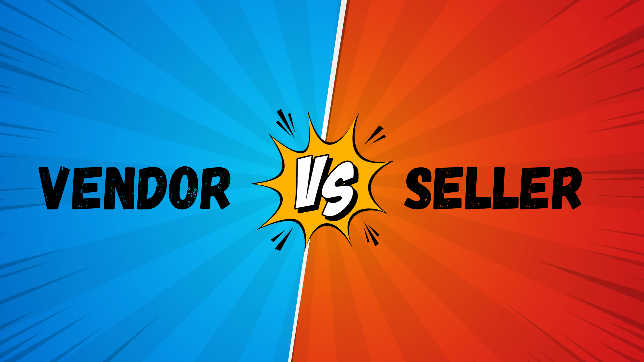 What`s the difference between vendor and seller?